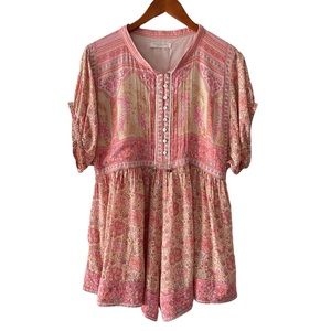 Spell & The Gypsy Collective Poinciana Romper Cotton Candy